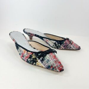 J. Crew Multicolor Tweed Heels